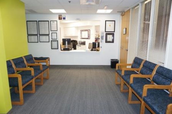 Waiting area at PCC Community Wellness Center at West Suburban